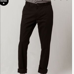 Black Volcom chino pants